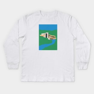 Frank Lloyd Wright Kids Long Sleeve T-Shirt